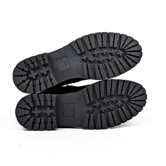 Blondo Women Garnet Waterproof Black Leather Moto Biker Ankle Boots size 10 - Picture 8 of 10